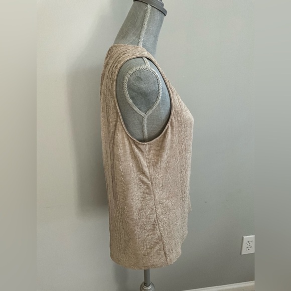 Chicos Gold Tank Top Size 2 / Large - Picture 3 of 6